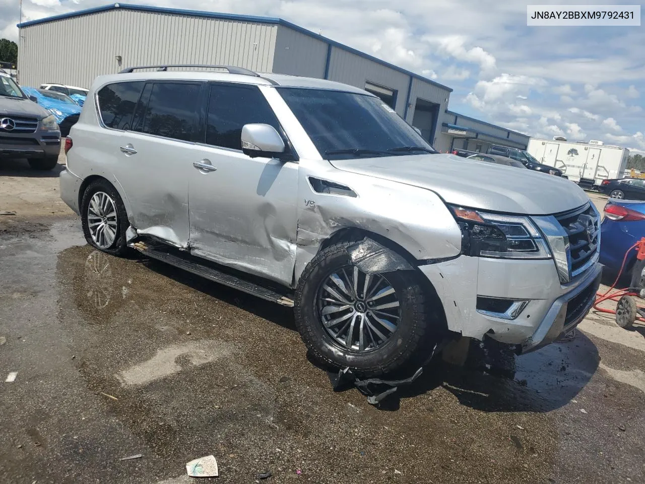 2021 Nissan Armada Sl VIN: JN8AY2BBXM9792431 Lot: 68990044