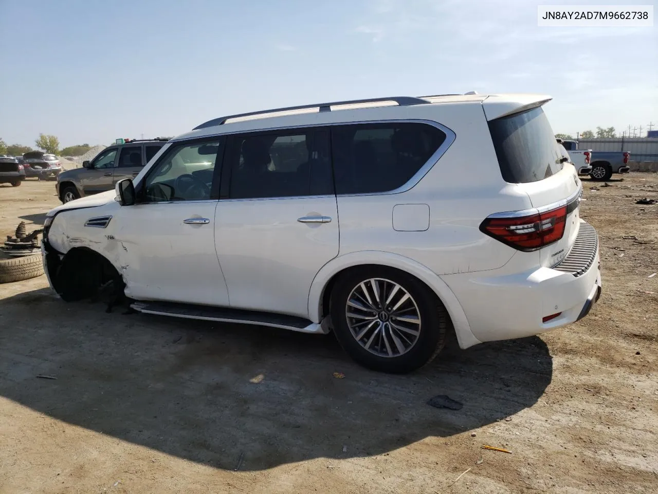 2021 Nissan Armada Sv VIN: JN8AY2AD7M9662738 Lot: 72049894