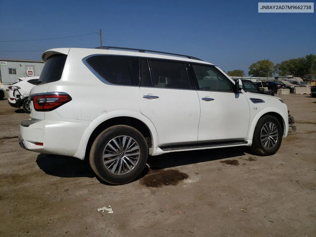 2021 Nissan Armada Sv VIN: JN8AY2AD7M9662738 Lot: 72049894