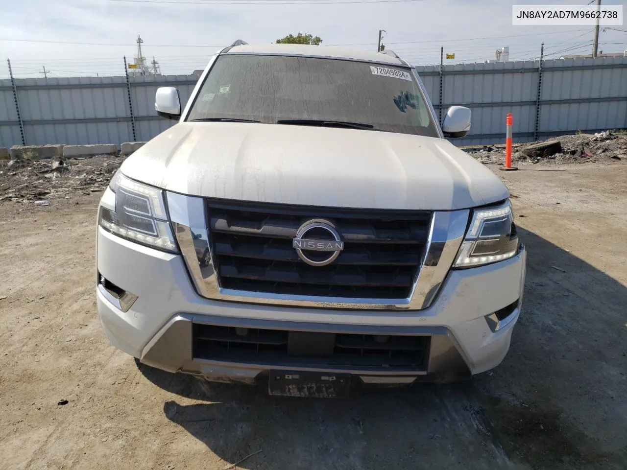 2021 Nissan Armada Sv VIN: JN8AY2AD7M9662738 Lot: 72049894