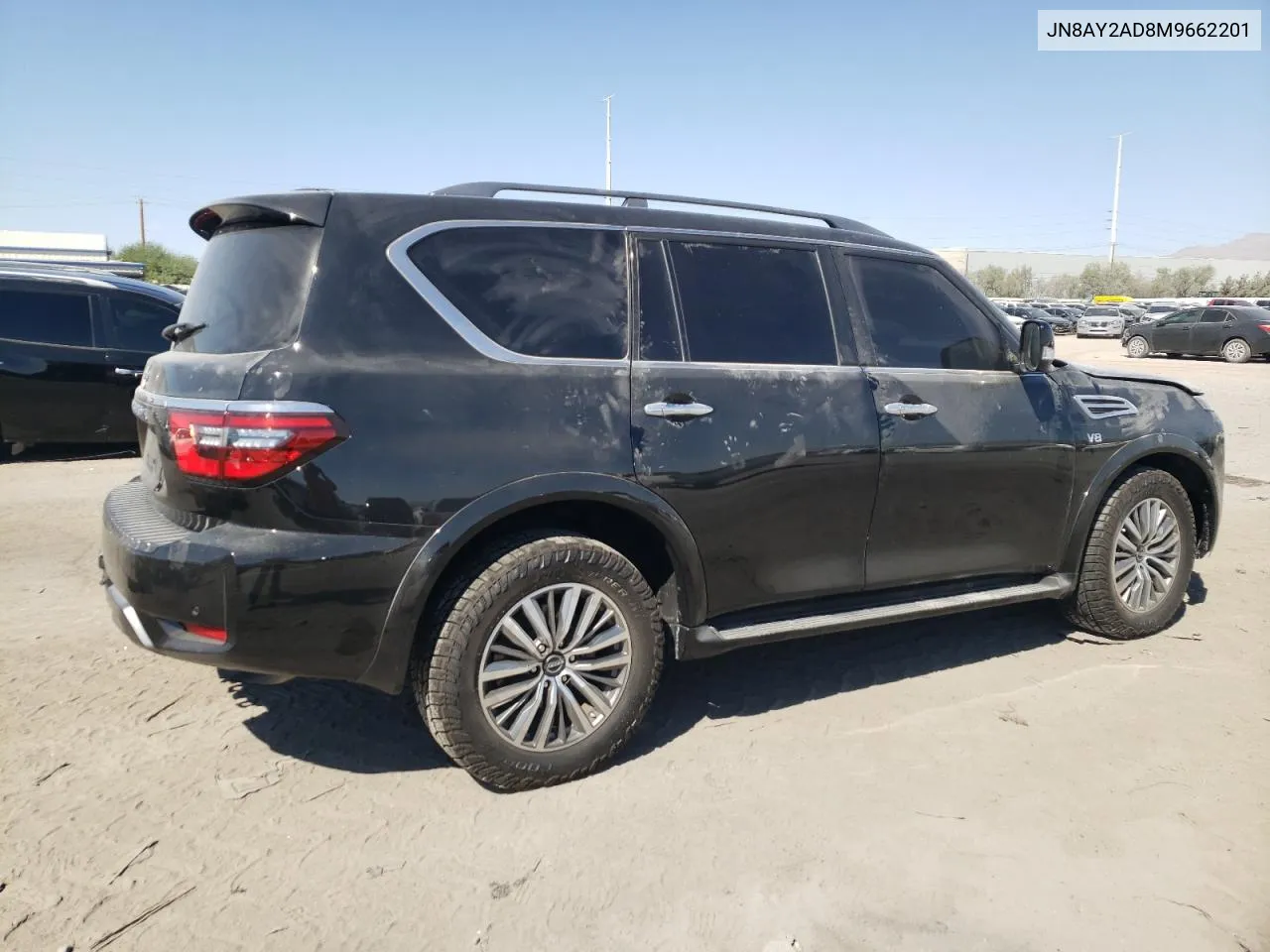 2021 Nissan Armada Sv VIN: JN8AY2AD8M9662201 Lot: 72845304