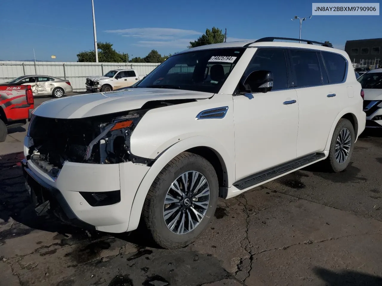 2021 Nissan Armada Sl VIN: JN8AY2BBXM9790906 Lot: 74825794