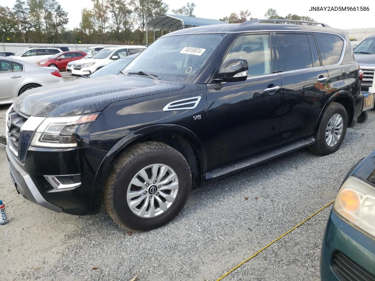 2021 Nissan Armada Sv VIN: JN8AY2AD5M9661586 Lot: 74919974