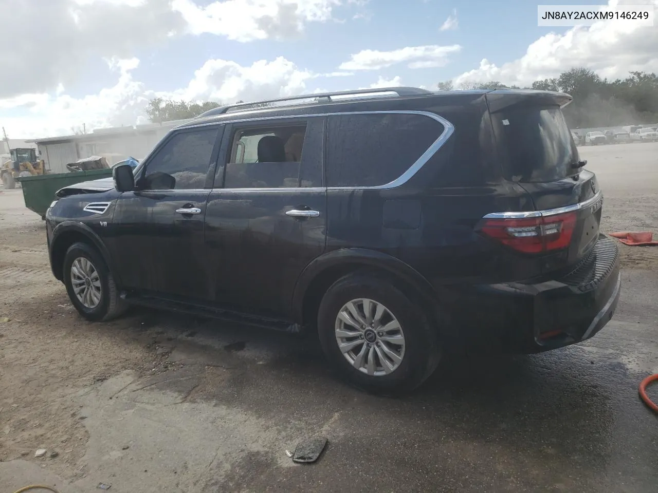 2021 Nissan Armada Sv VIN: JN8AY2ACXM9146249 Lot: 76587094