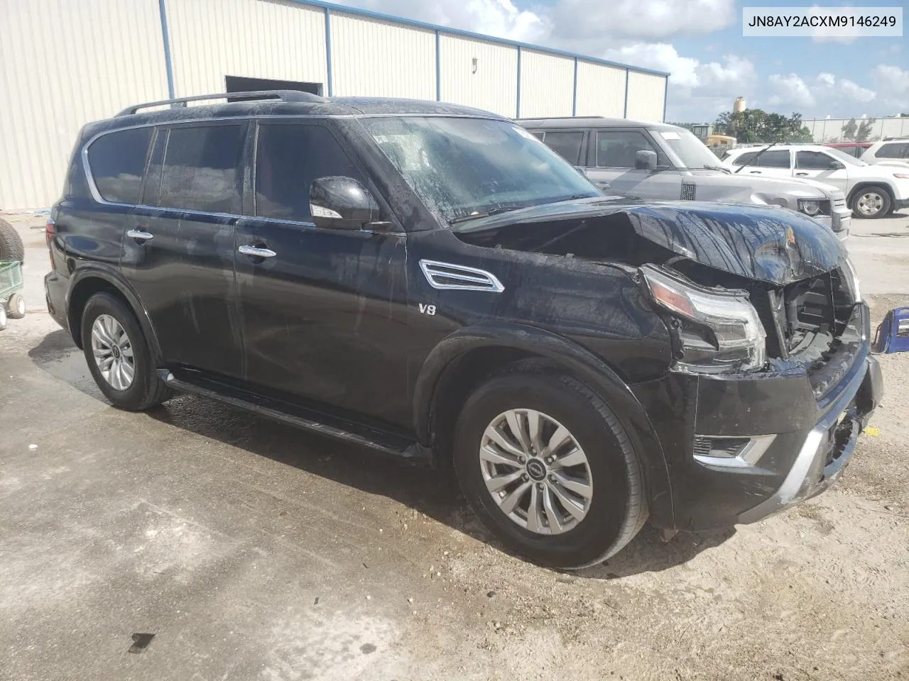 2021 Nissan Armada Sv VIN: JN8AY2ACXM9146249 Lot: 76587094