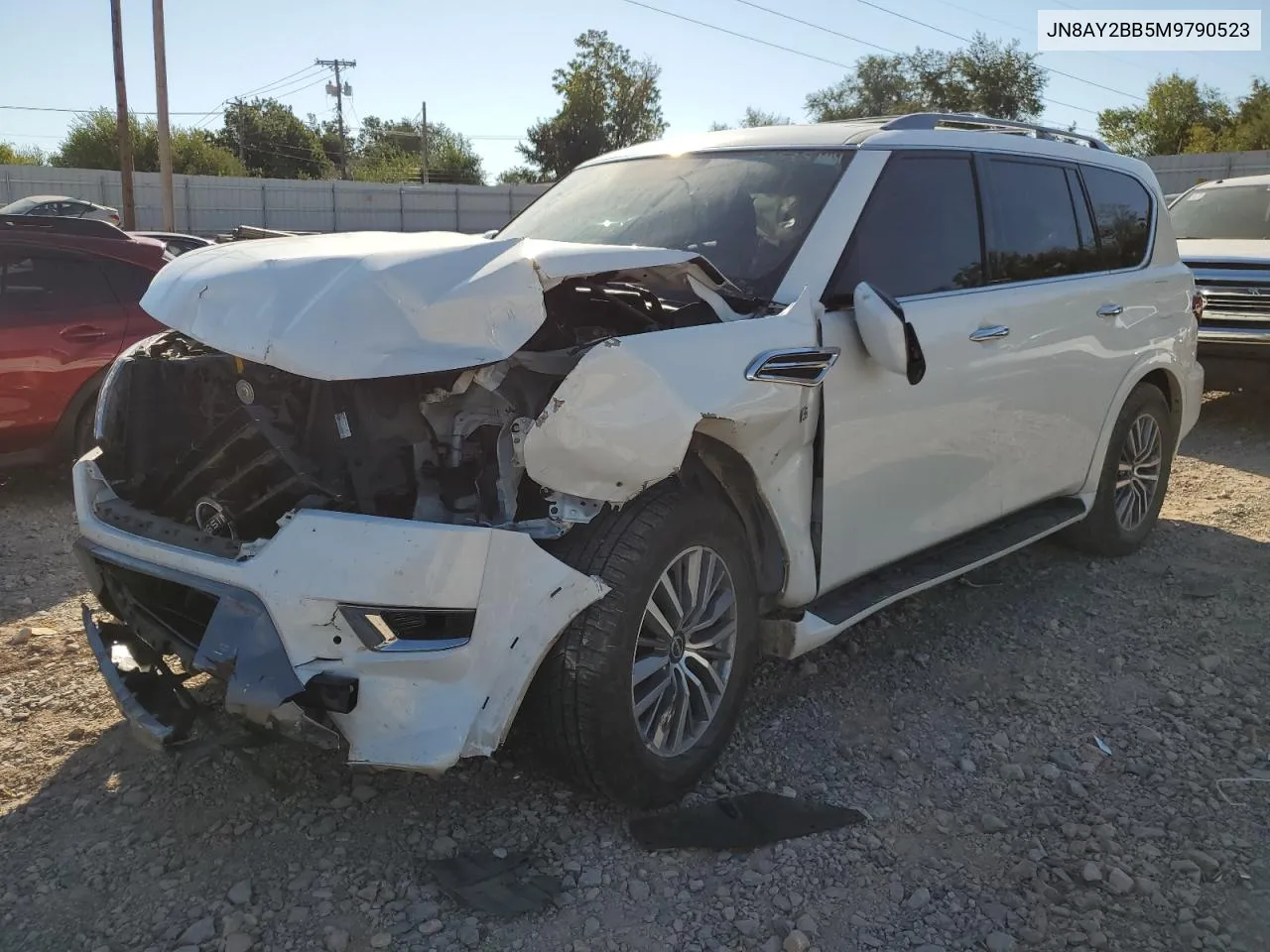 2021 Nissan Armada Sl VIN: JN8AY2BB5M9790523 Lot: 77376444