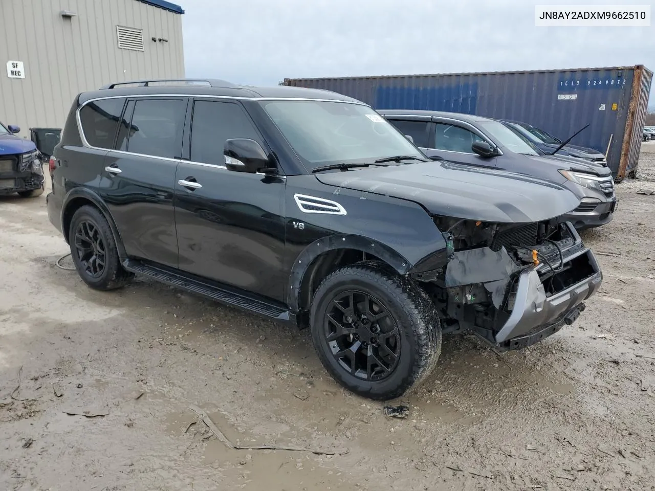 2021 Nissan Armada Sv VIN: JN8AY2ADXM9662510 Lot: 81333914