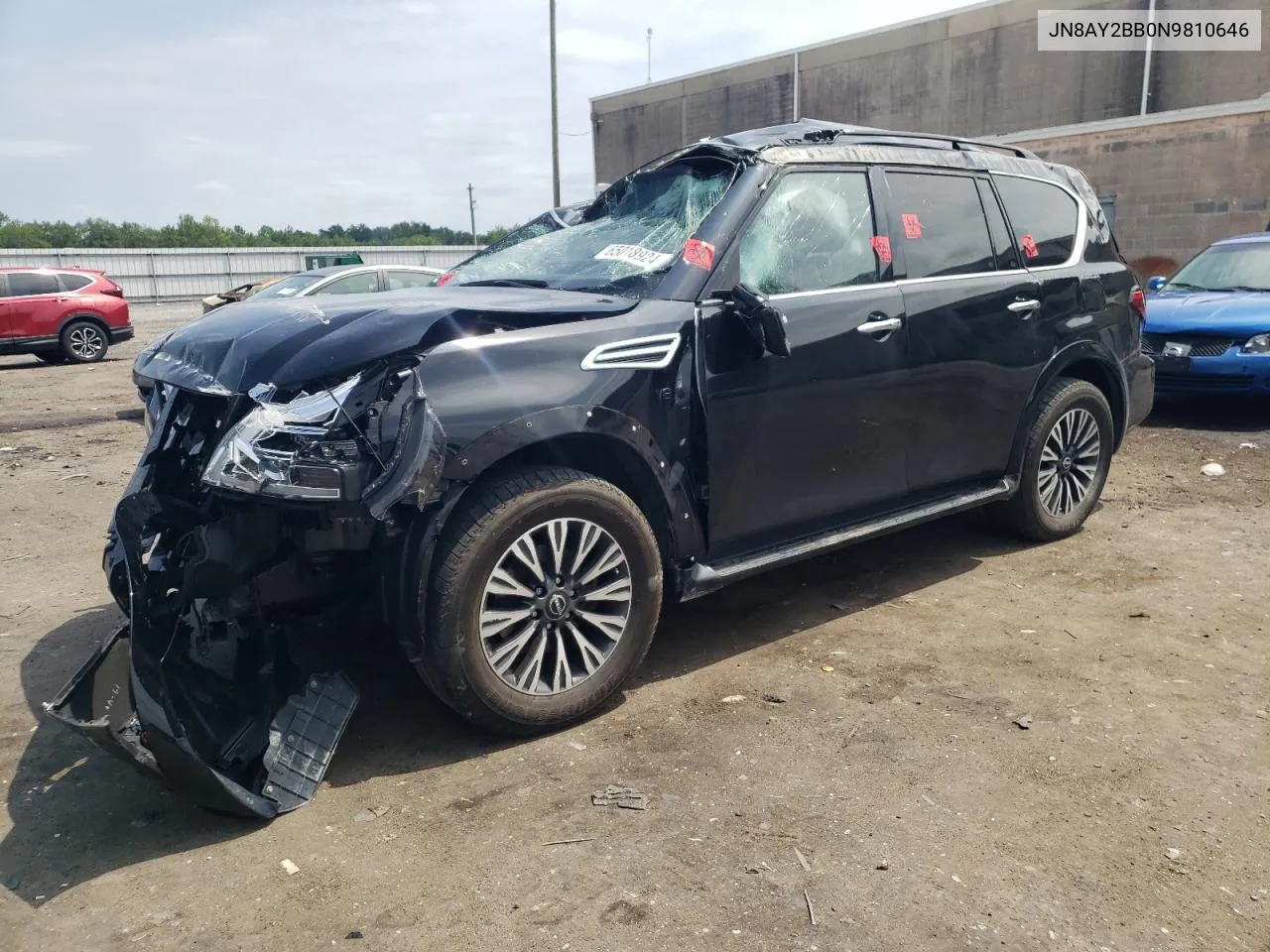 2022 Nissan Armada Sl VIN: JN8AY2BB0N9810646 Lot: 65018924