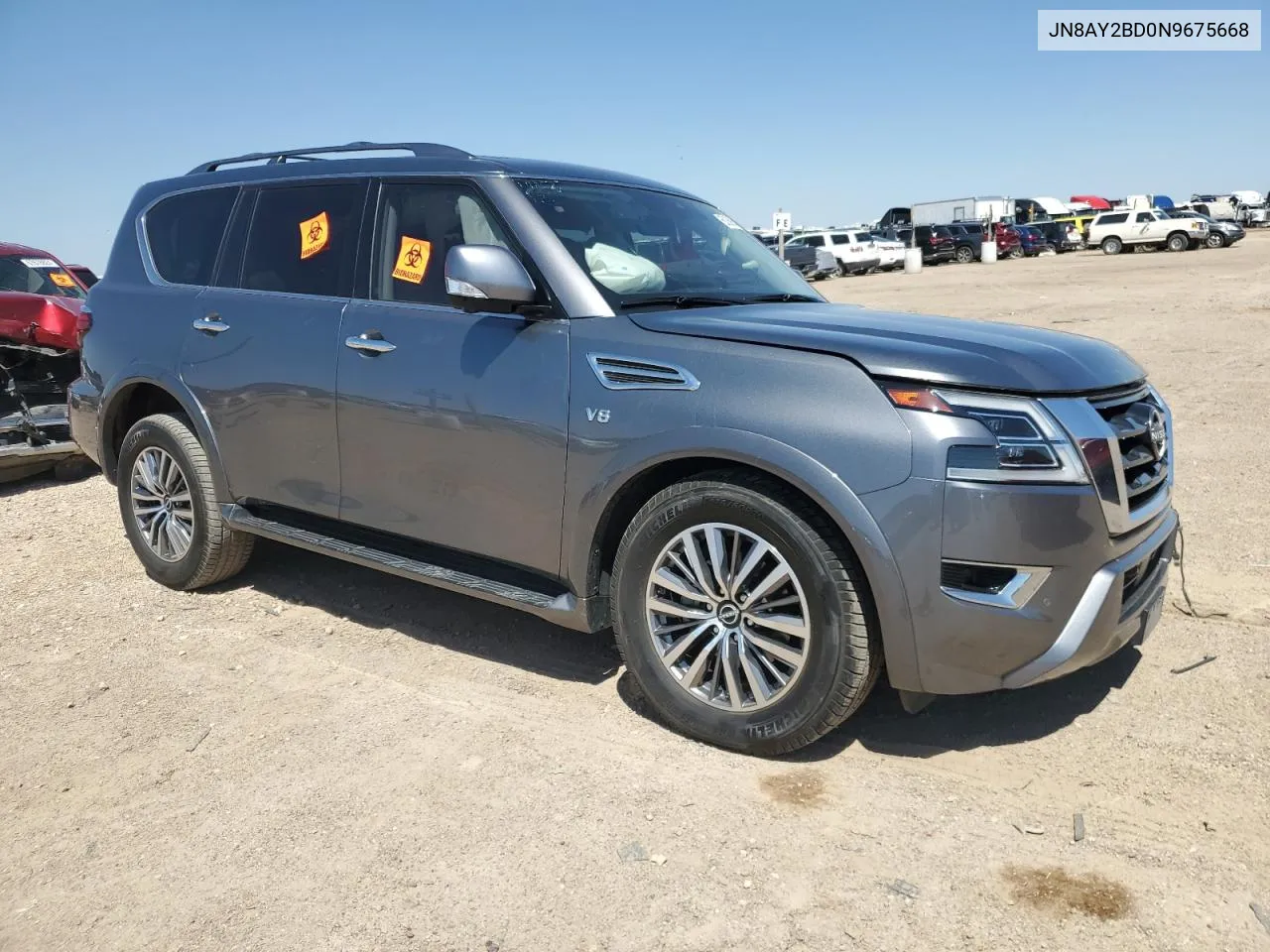 JN8AY2BD0N9675668 2022 Nissan Armada Sl