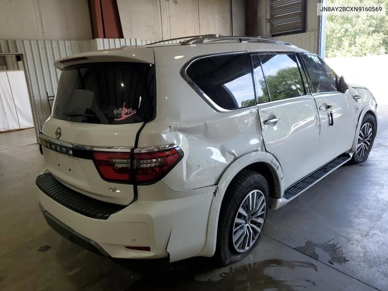 2022 Nissan Armada Sl VIN: JN8AY2BCXN9160569 Lot: 69998584