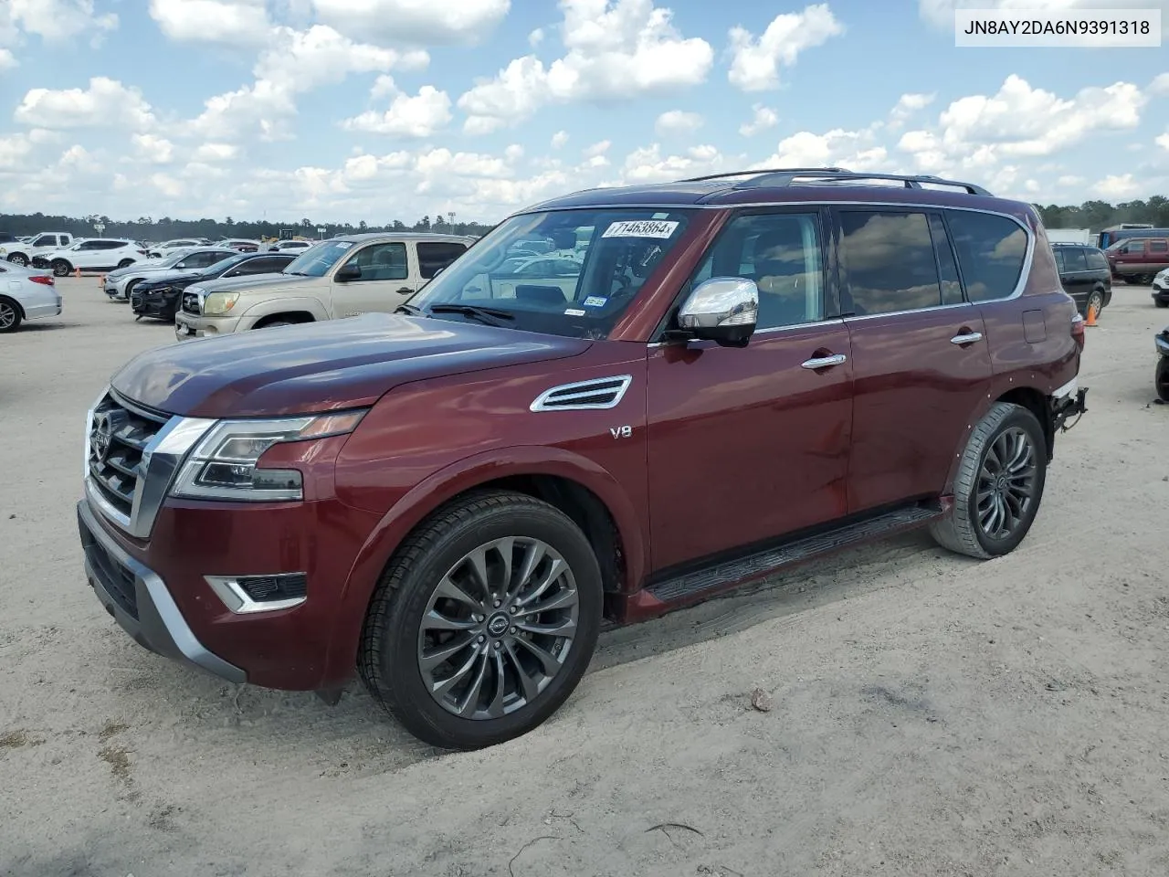 JN8AY2DA6N9391318 2022 Nissan Armada Platinum