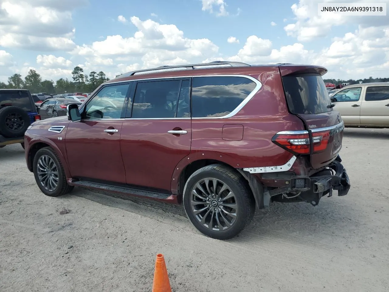 2022 Nissan Armada Platinum VIN: JN8AY2DA6N9391318 Lot: 71463864