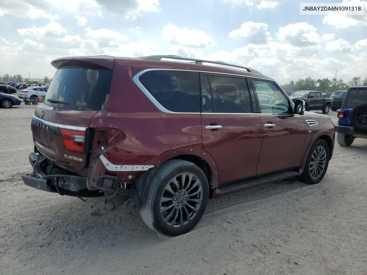 2022 Nissan Armada Platinum VIN: JN8AY2DA6N9391318 Lot: 71463864