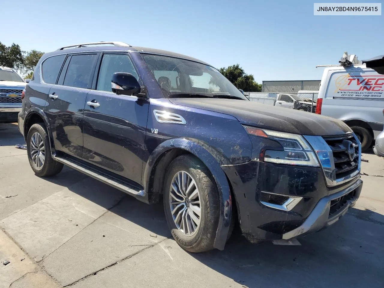 2022 Nissan Armada Sl VIN: JN8AY2BD4N9675415 Lot: 72591114