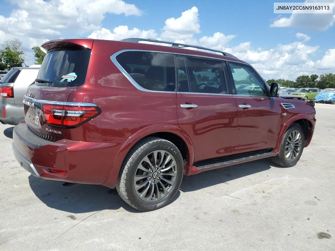 2022 Nissan Armada Platinum VIN: JN8AY2CC6N9163113 Lot: 72776654