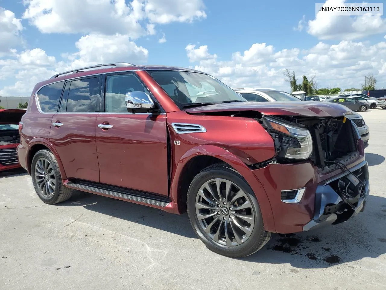 2022 Nissan Armada Platinum VIN: JN8AY2CC6N9163113 Lot: 72776654