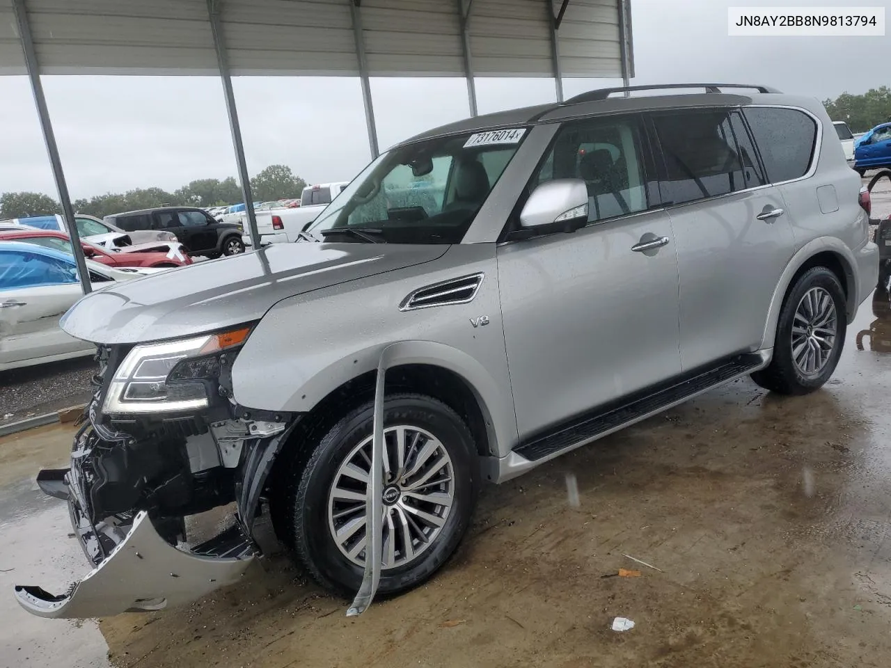 2022 Nissan Armada Sl VIN: JN8AY2BB8N9813794 Lot: 73176014