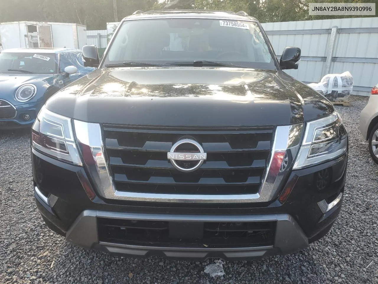 2022 Nissan Armada Sl VIN: JN8AY2BA8N9390996 Lot: 73758554