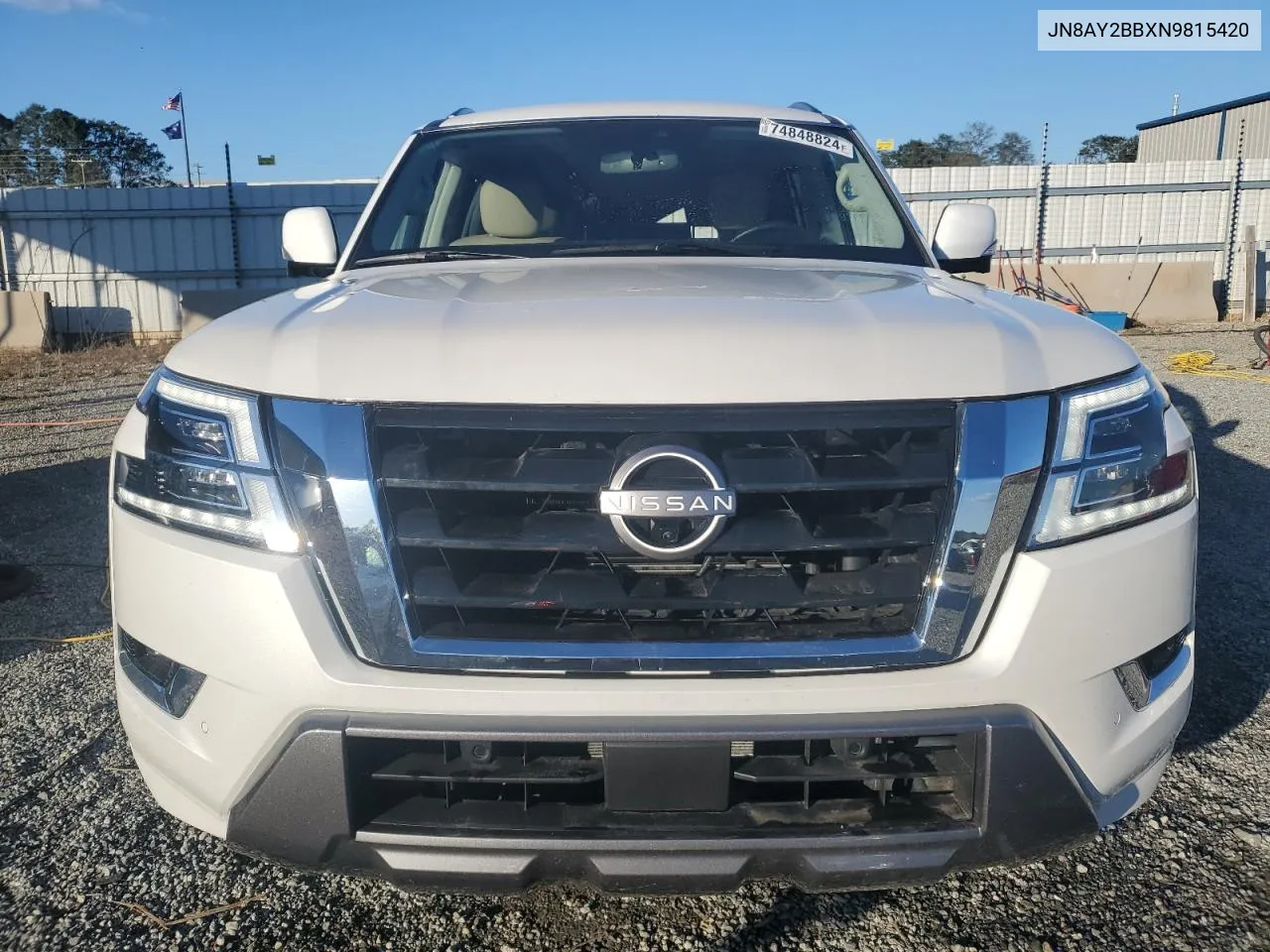 2022 Nissan Armada Sl VIN: JN8AY2BBXN9815420 Lot: 74848824