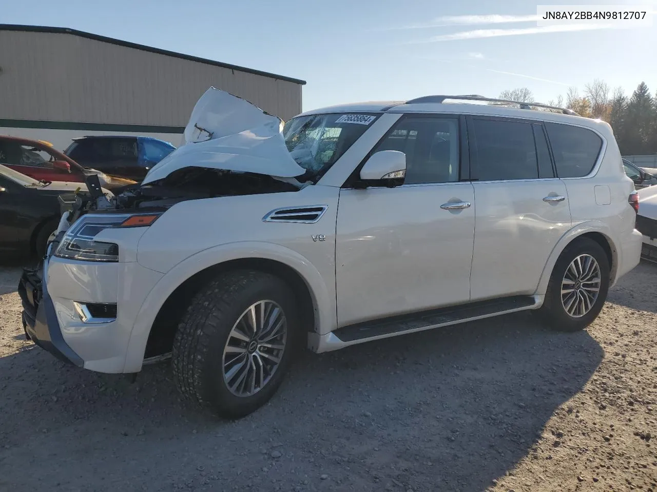 2022 Nissan Armada Sl VIN: JN8AY2BB4N9812707 Lot: 75635864