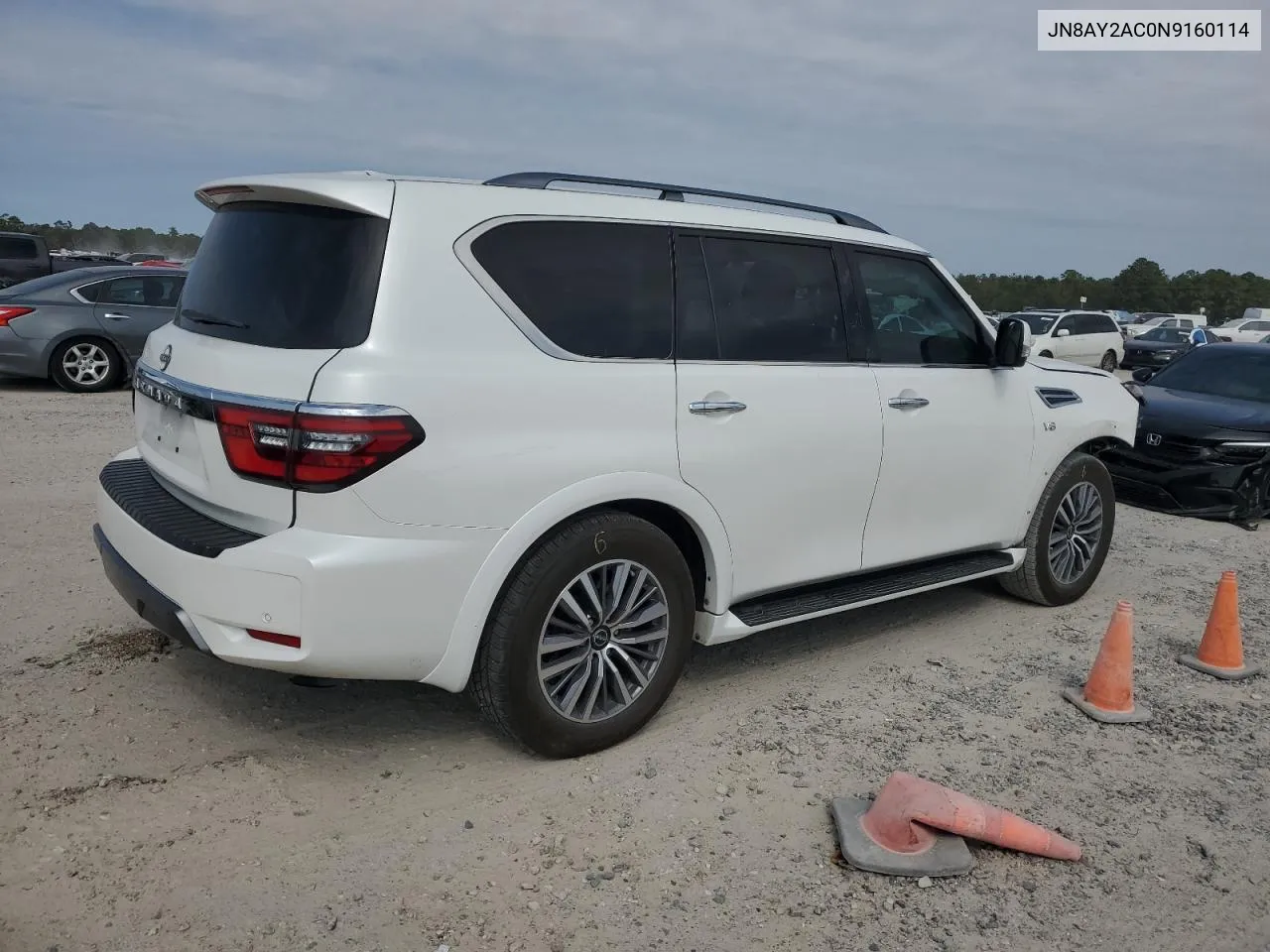 2022 Nissan Armada S VIN: JN8AY2AC0N9160114 Lot: 76266474