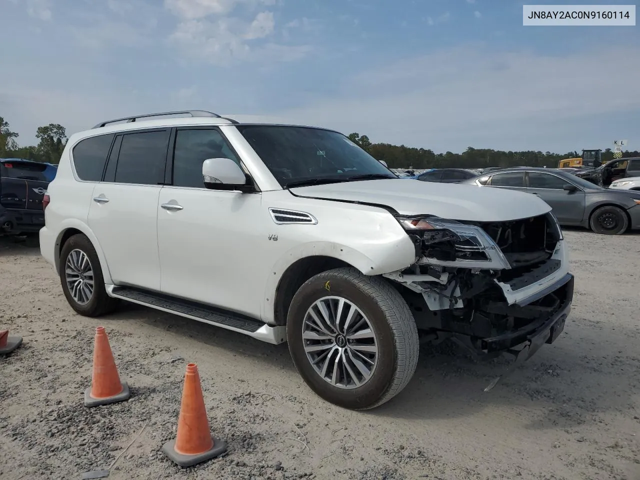 2022 Nissan Armada S VIN: JN8AY2AC0N9160114 Lot: 76266474