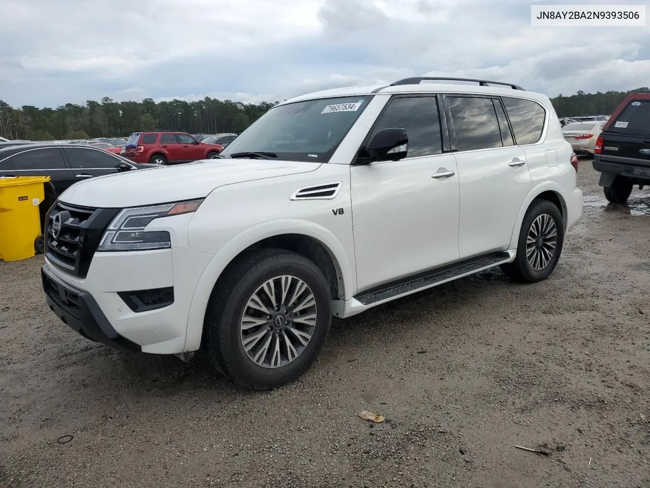 2022 Nissan Armada Sl VIN: JN8AY2BA2N9393506 Lot: 79657534