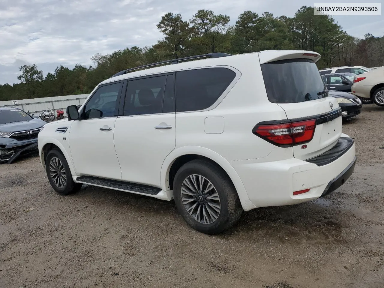 2022 Nissan Armada Sl VIN: JN8AY2BA2N9393506 Lot: 79657534