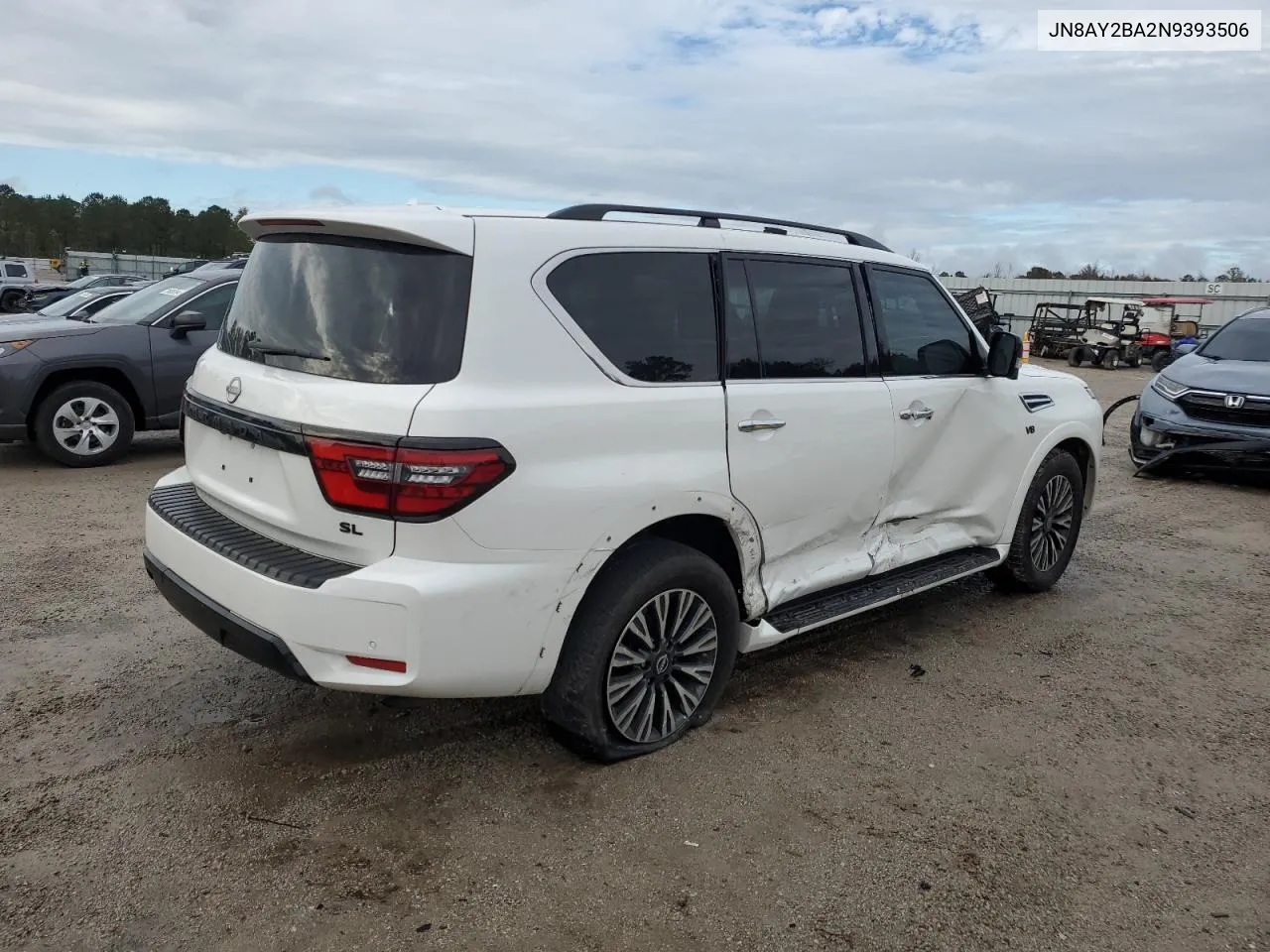 2022 Nissan Armada Sl VIN: JN8AY2BA2N9393506 Lot: 79657534