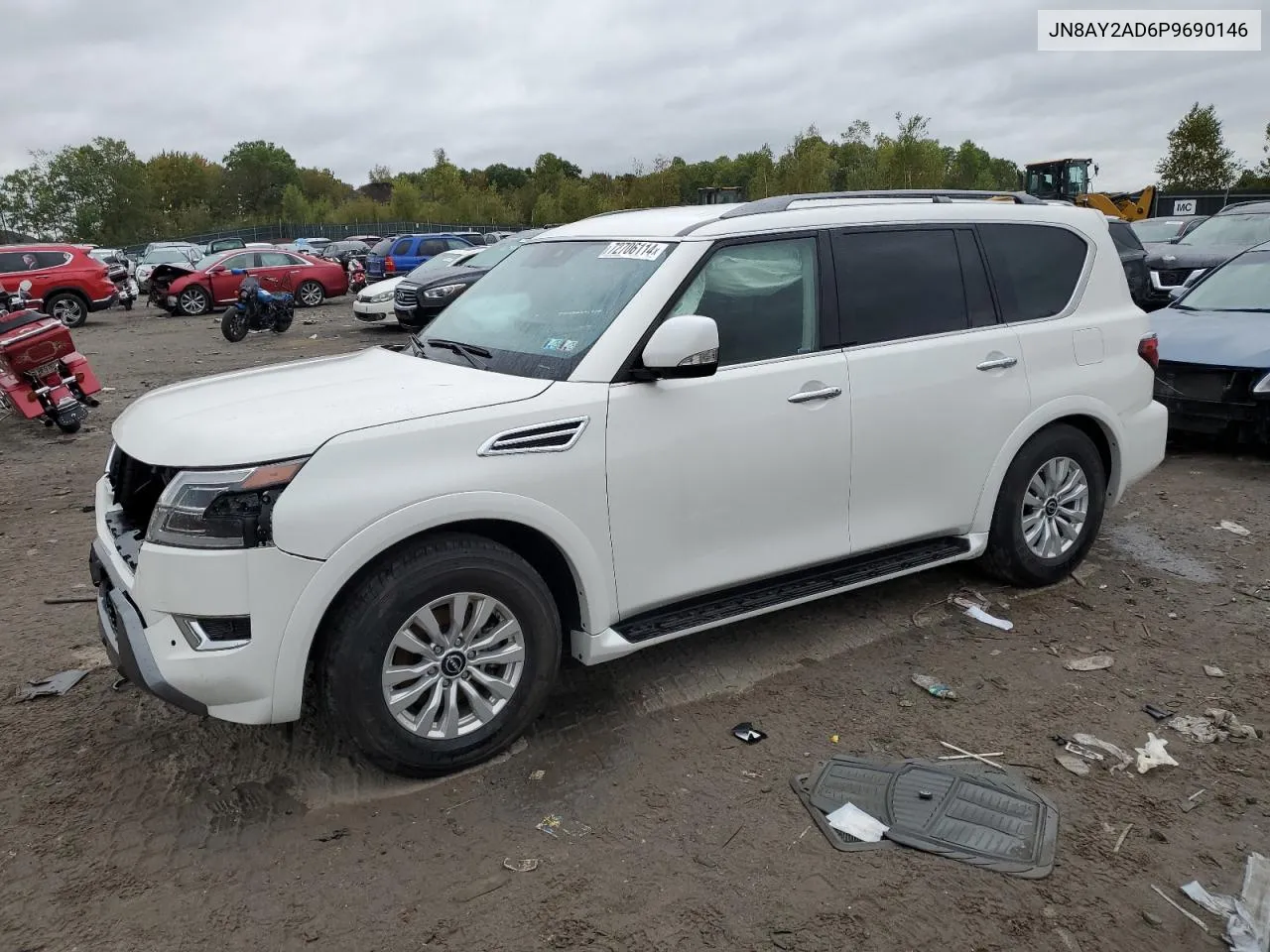 2023 Nissan Armada S VIN: JN8AY2AD6P9690146 Lot: 73683214