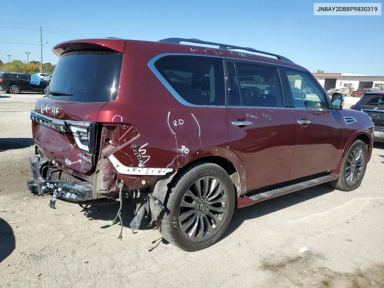 2023 Nissan Armada Platinum VIN: JN8AY2DB8P9830319 Lot: 76364214