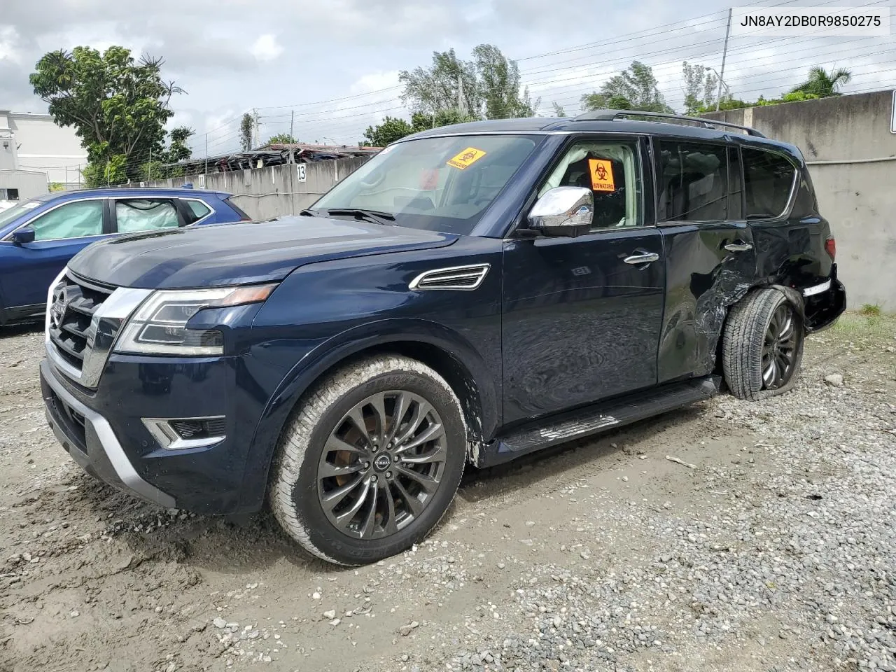 2024 Nissan Armada Platinum VIN: JN8AY2DB0R9850275 Lot: 75102554