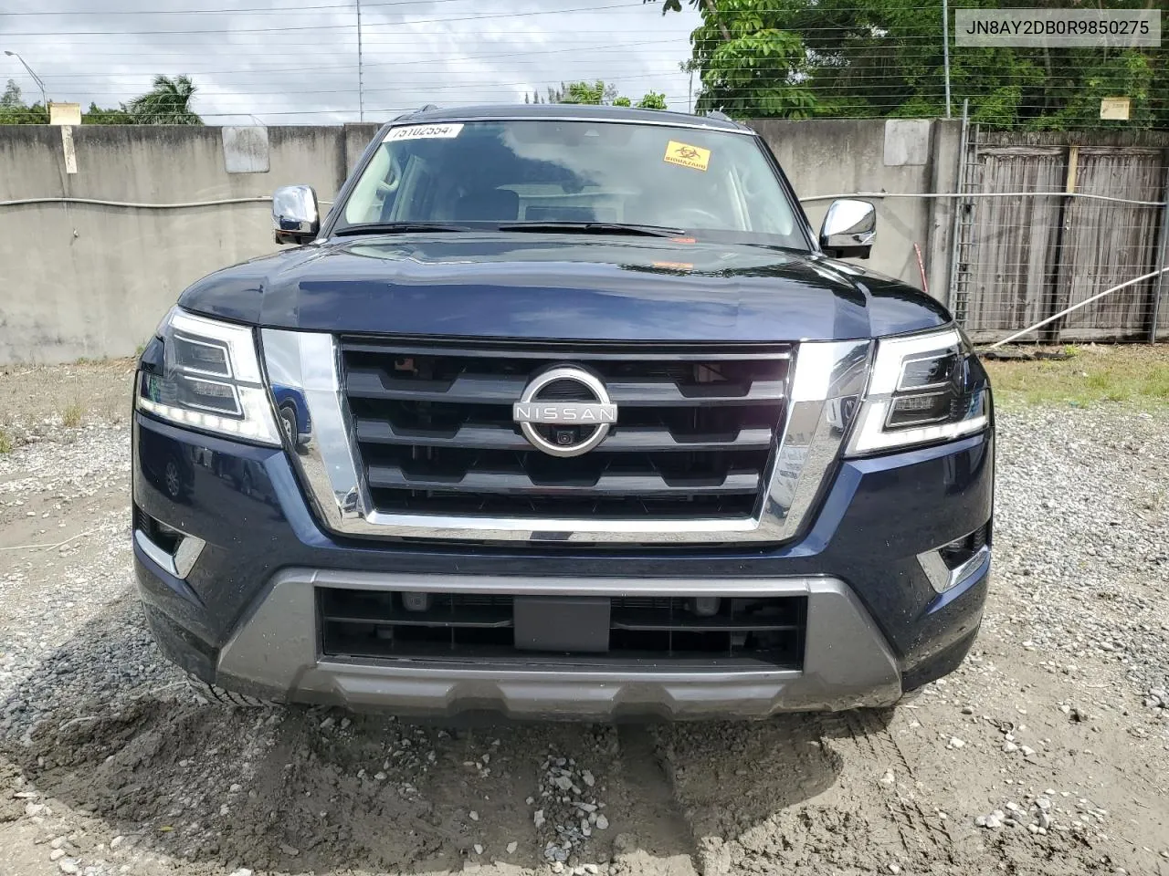 2024 Nissan Armada Platinum VIN: JN8AY2DB0R9850275 Lot: 75102554