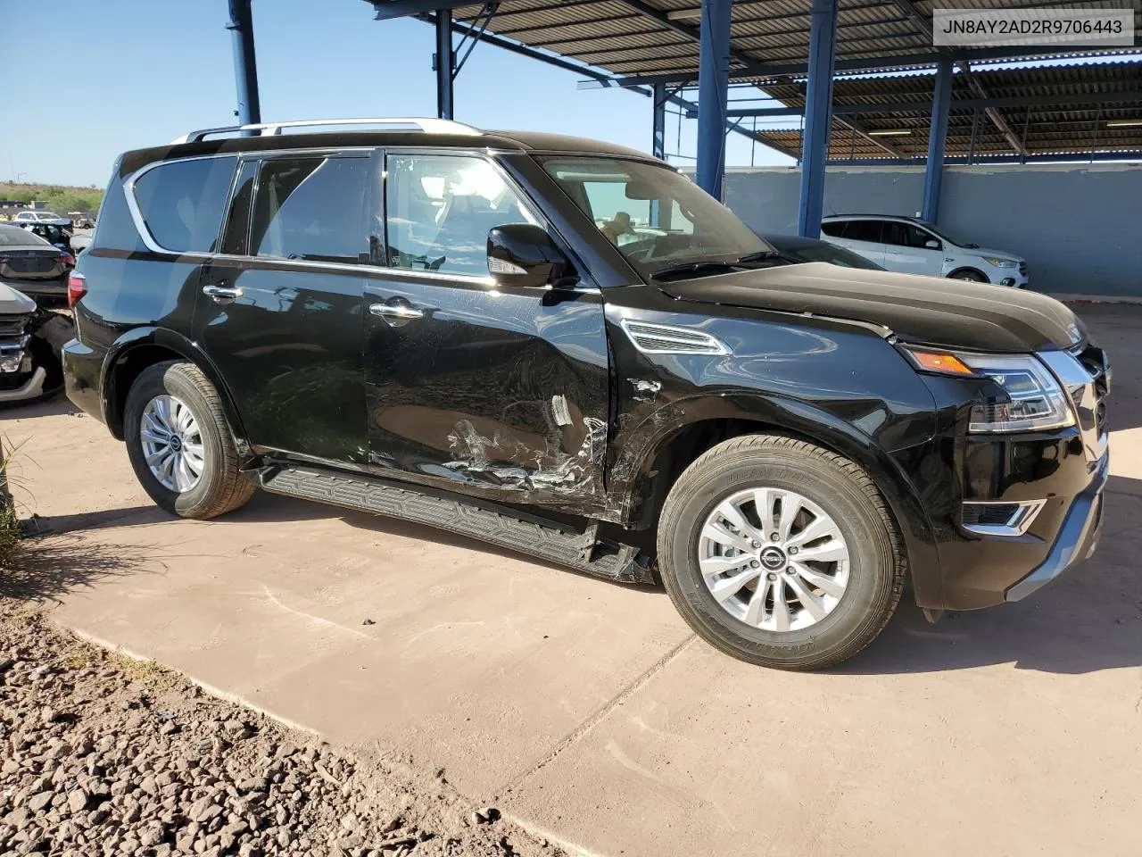 2024 Nissan Armada Sv VIN: JN8AY2AD2R9706443 Lot: 75856744