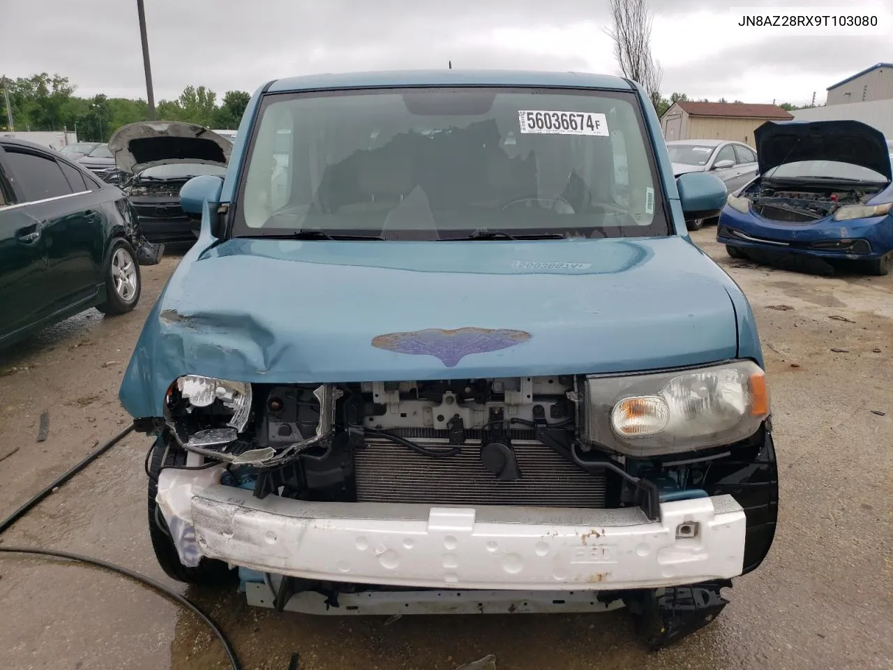 2009 Nissan Cube Base VIN: JN8AZ28RX9T103080 Lot: 56036674