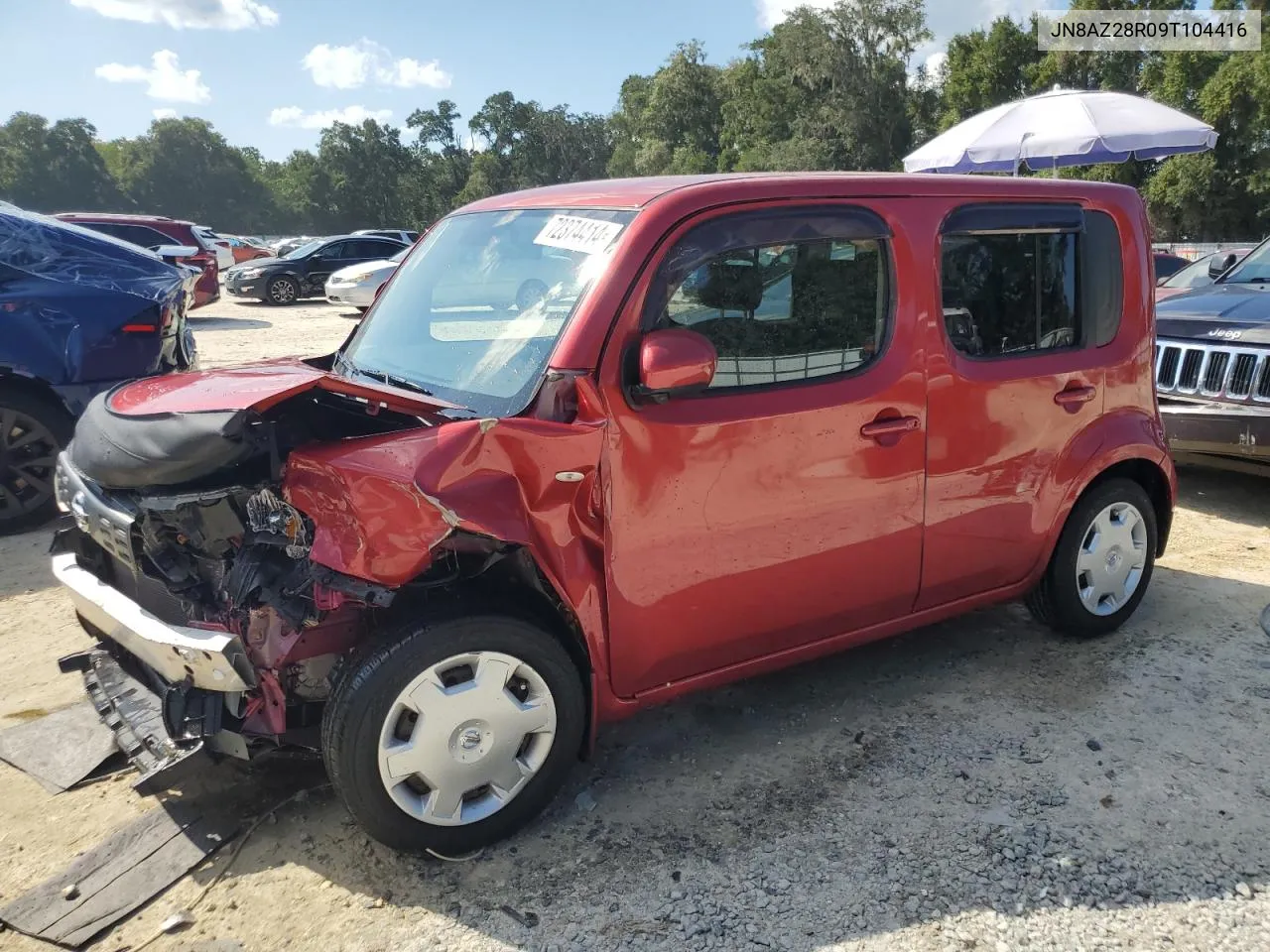 2009 Nissan Cube Base VIN: JN8AZ28R09T104416 Lot: 72374414