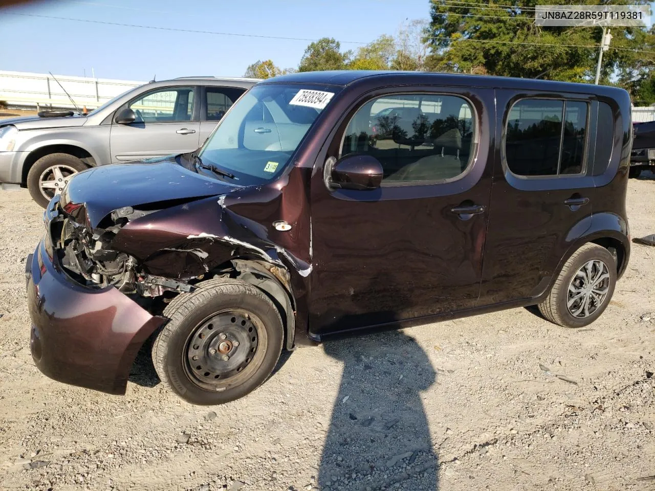 2009 Nissan Cube Base VIN: JN8AZ28R59T119381 Lot: 75938394