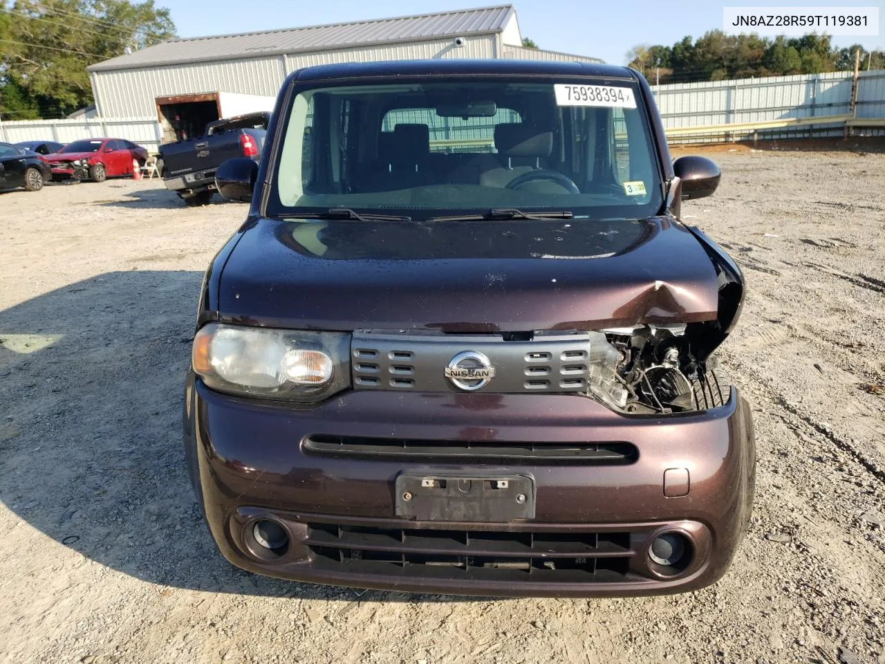 2009 Nissan Cube Base VIN: JN8AZ28R59T119381 Lot: 75938394