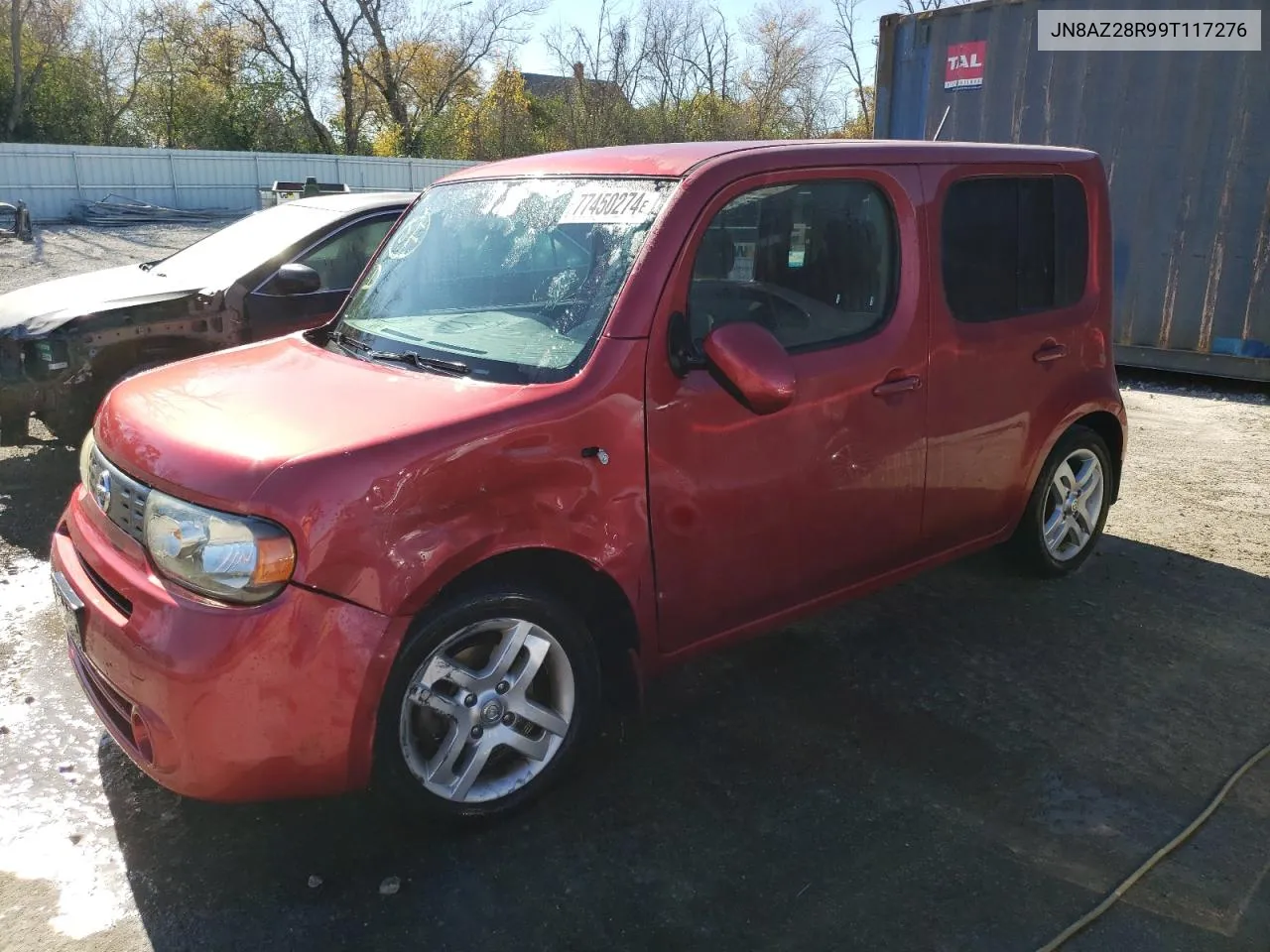 2009 Nissan Cube Base VIN: JN8AZ28R99T117276 Lot: 77450274