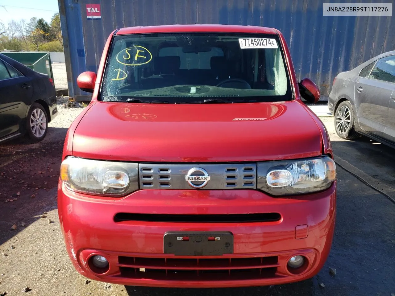 2009 Nissan Cube Base VIN: JN8AZ28R99T117276 Lot: 77450274