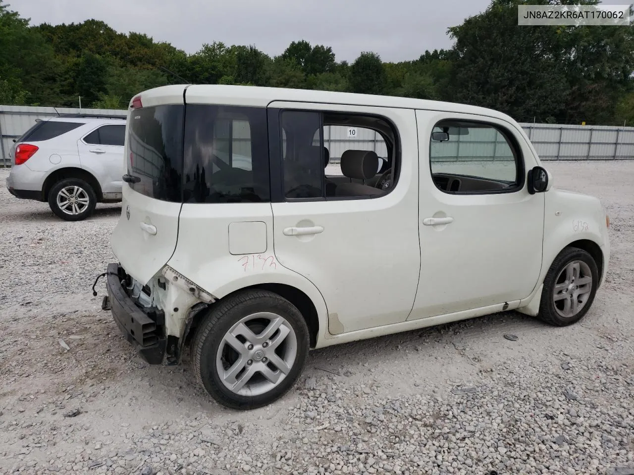 2010 Nissan Cube Base VIN: JN8AZ2KR6AT170062 Lot: 66192134