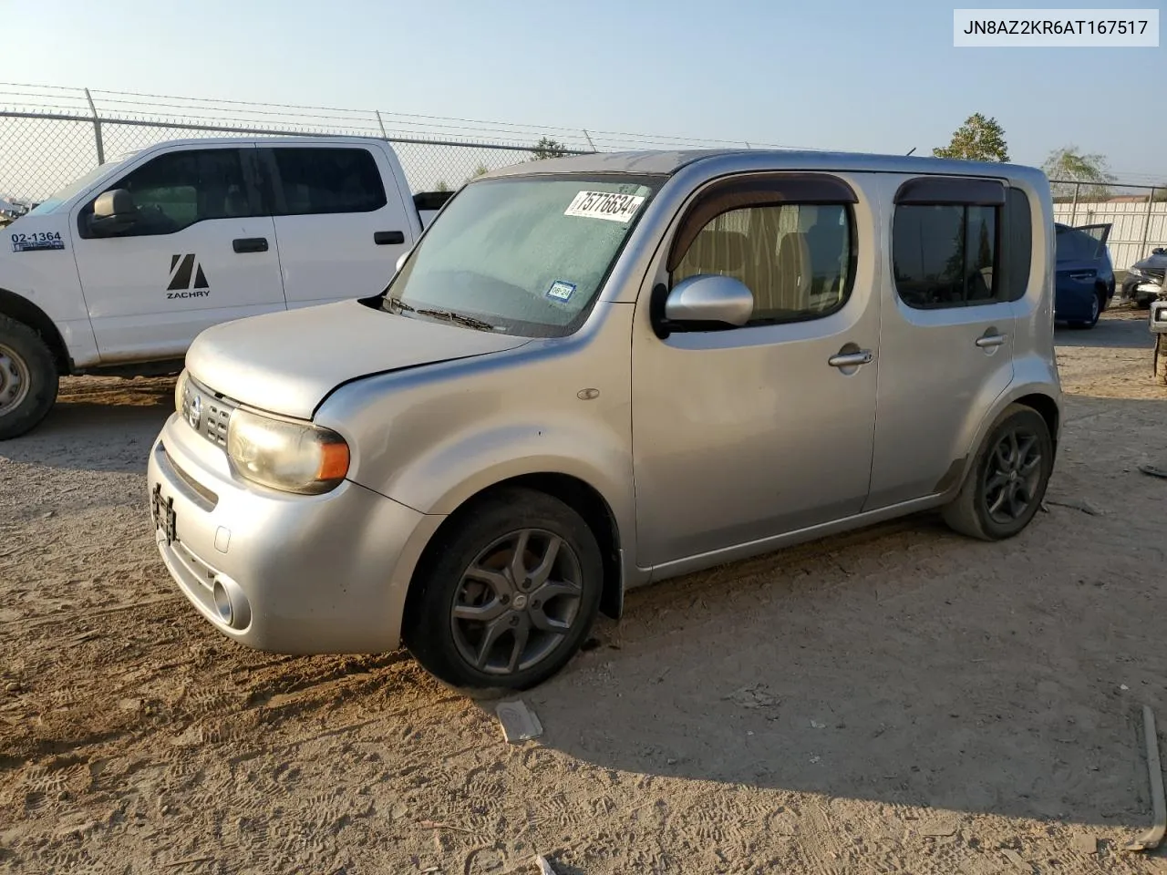 2010 Nissan Cube Base VIN: JN8AZ2KR6AT167517 Lot: 75776634