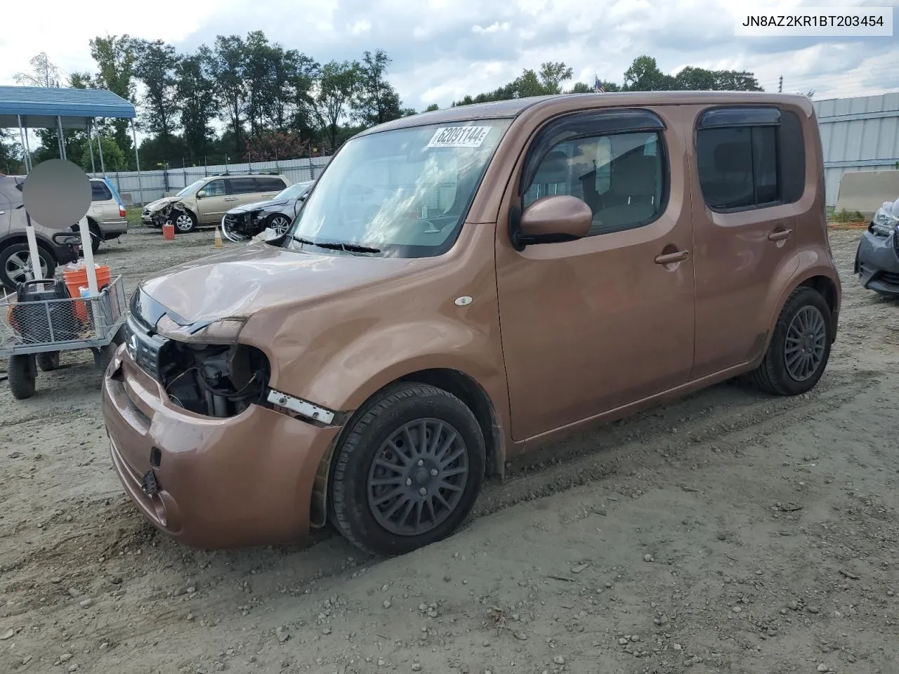 2011 Nissan Cube Base VIN: JN8AZ2KR1BT203454 Lot: 62091144