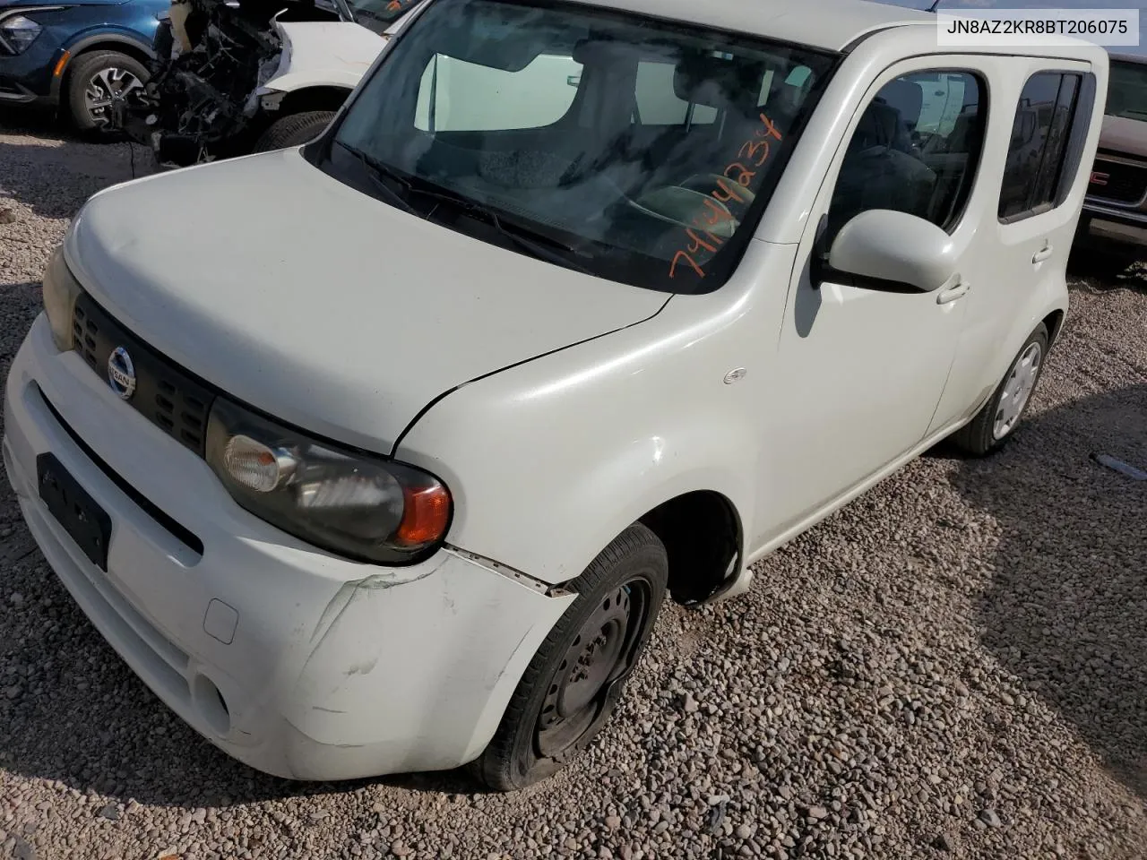 2011 Nissan Cube Base VIN: JN8AZ2KR8BT206075 Lot: 74144234