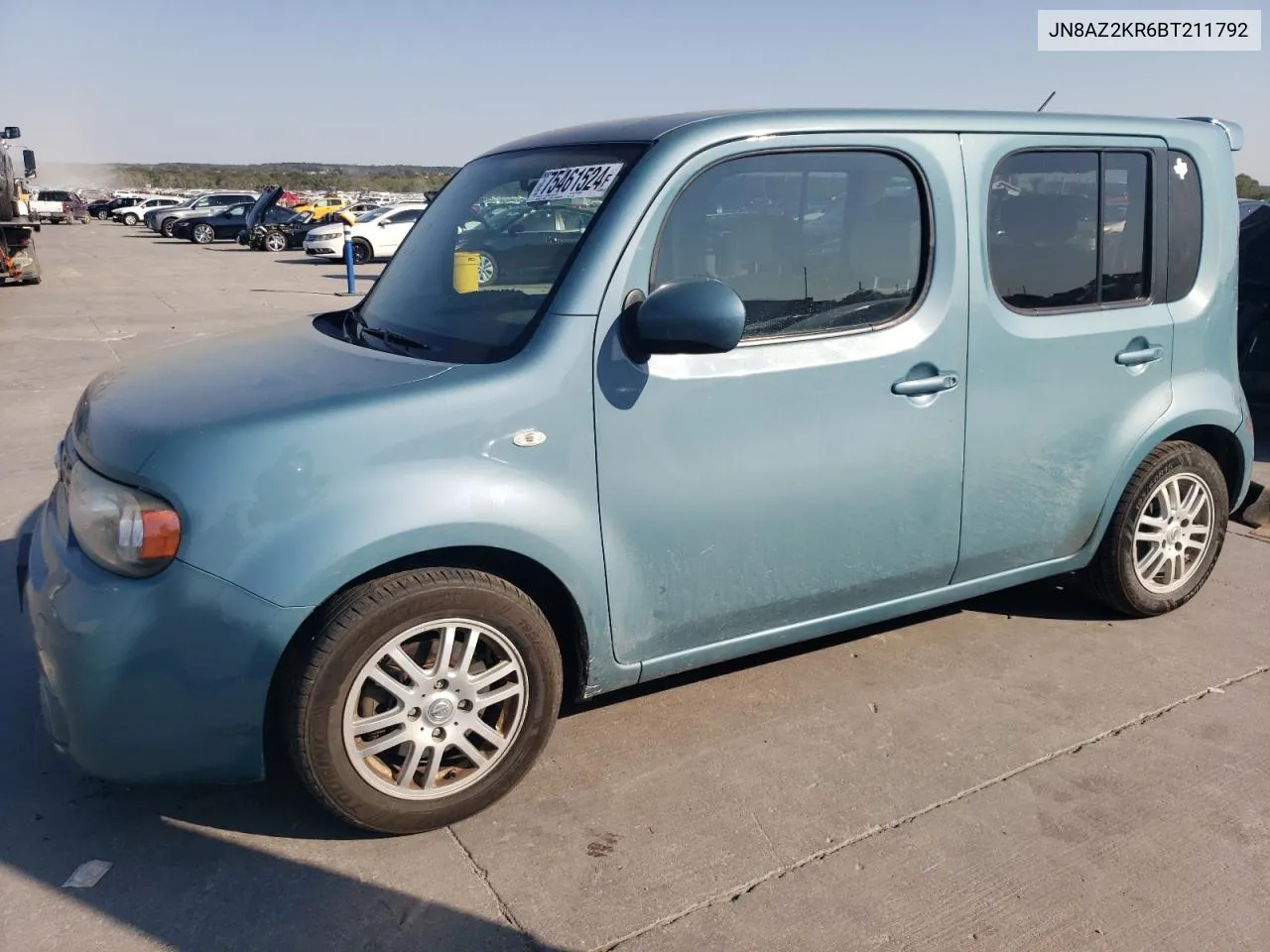 2011 Nissan Cube Base VIN: JN8AZ2KR6BT211792 Lot: 75461524