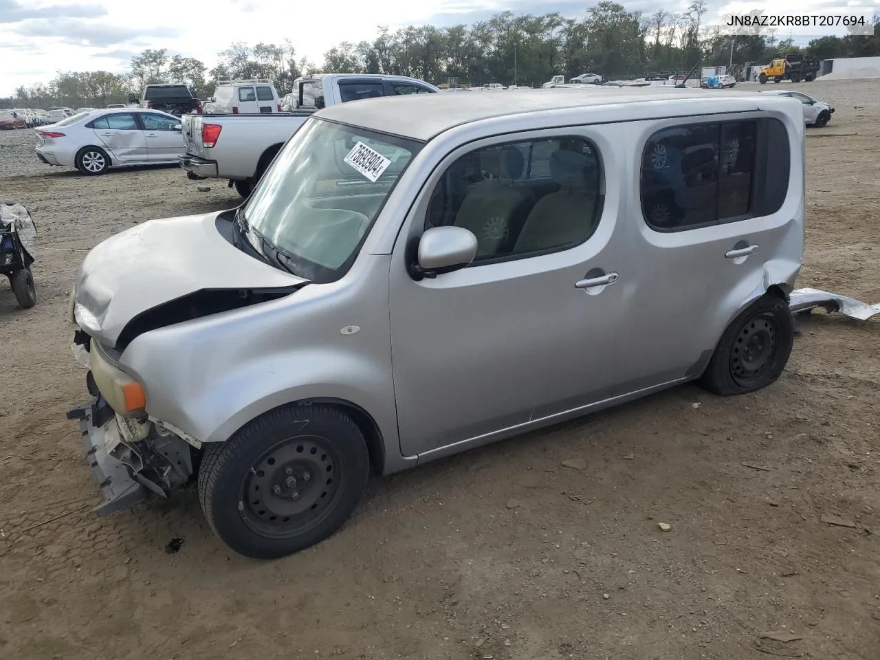 2011 Nissan Cube Base VIN: JN8AZ2KR8BT207694 Lot: 75693904