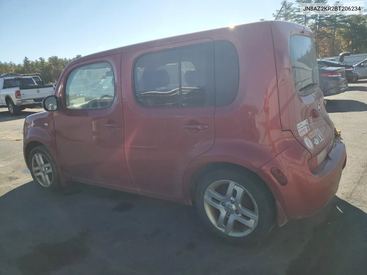 2011 Nissan Cube Base VIN: JN8AZ2KR2BT206234 Lot: 76030224