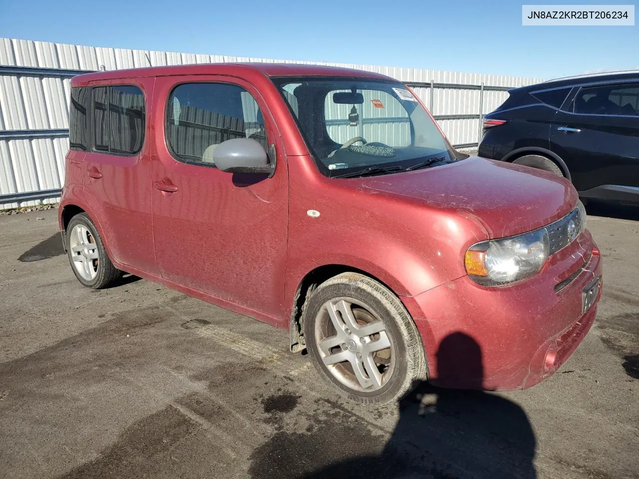 2011 Nissan Cube Base VIN: JN8AZ2KR2BT206234 Lot: 76030224