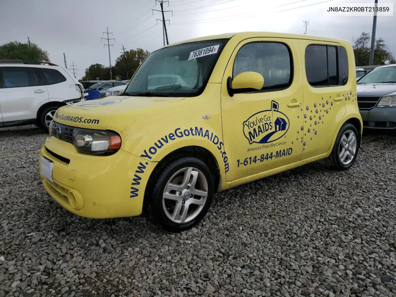 2011 Nissan Cube Base VIN: JN8AZ2KR0BT213859 Lot: 76381094