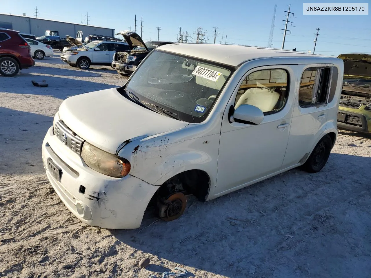 2011 Nissan Cube Base VIN: JN8AZ2KR8BT205170 Lot: 80277784